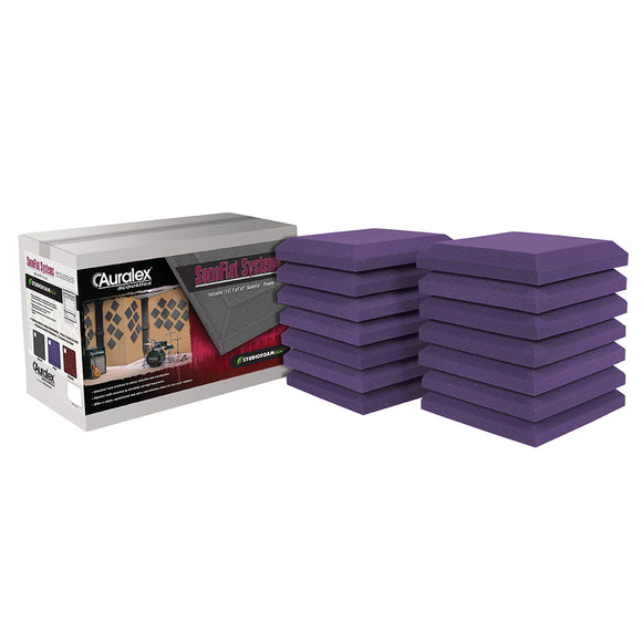 Auralex Elite SonoFlat 1x1 Foot Absorption Panel (Purple, Box of 14)