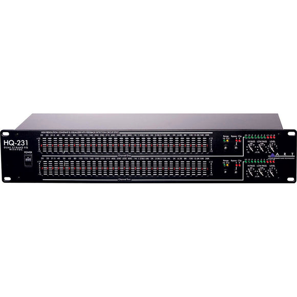 ART HQ231 Dual 31 Band Graphic Equalizer (with FDC Feedback Detection)