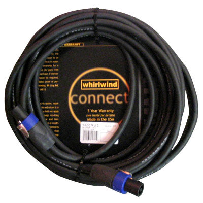 Whirlwind SK550G12 2 Conductor Speakon to Same Speaker Cable - 12 Awg - 50 Feet