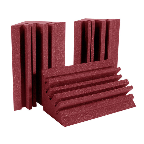 Auralex MetroLENRD Foam Corner Bass Trap (Burgundy, Box of 8)