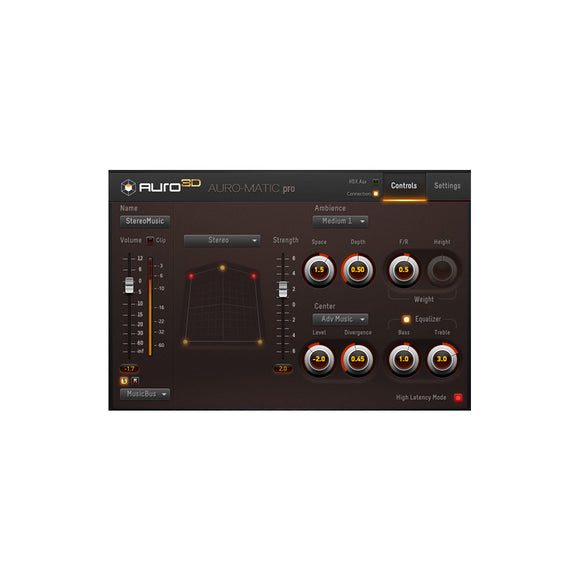 Auro Technologies Auro-Matic 2D Imaging Processor - Software