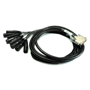 Whirlwind DB1-M-005 8-Channel DB25 to XLRM Snake (5 Foot)