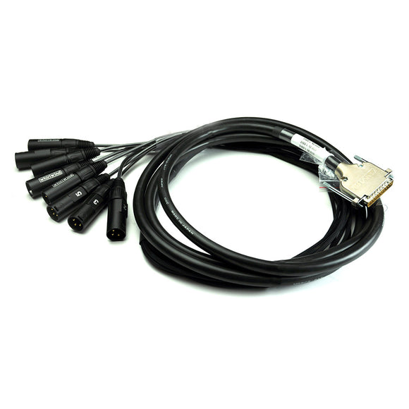 Whirlwind DB1-M-025 8-Channel DB25 to XLRM Snake (25 Foot)