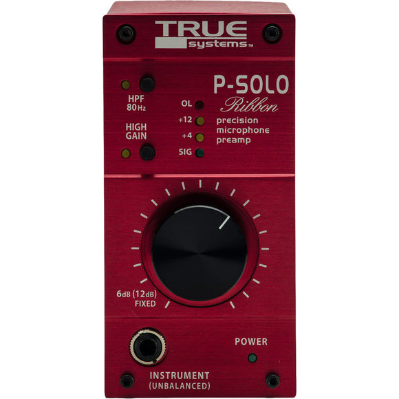 True Systems P-Solo Ribbon Single Channel Microphone Preamp