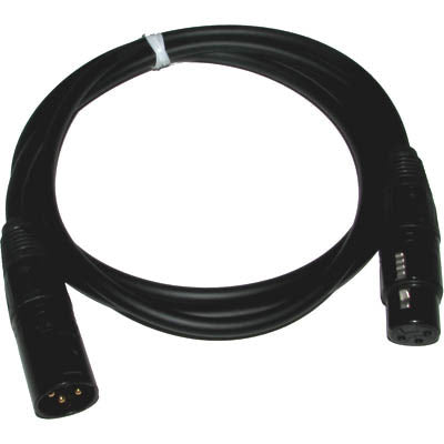 Canare EC005FB-BLK Star Quad XLRM-XLRF Mic Cable 5 Ft - Black