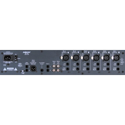 Ashly MX-406 Six Channel Stereo Line and Microphone Mixer with Pad and Phantom Power - Rackmount