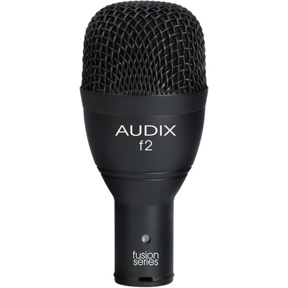 Audix F2 Durable Low Profile Cardioid Dynamic Microphone For Tom, Floor Tom