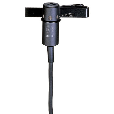 Audio-Technica AT831CT Cardioid Lavalier Condenser Mic for Wireless Transmitters -TA4 Plug