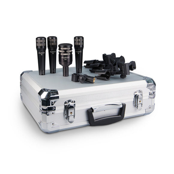 Audix DP4 4-Piece Drum Microphone (1 x D6 and 3 x i5)