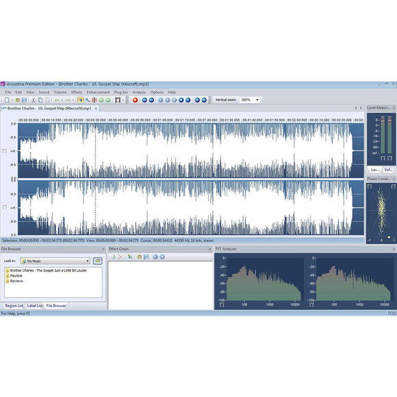 Acon Digital Acoustica Premium Audio Recording Editing Software (Windows)