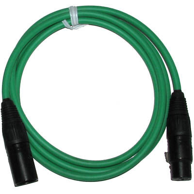 Canare EC005FB-GRN Star Quad XLRF - XLRF Mic Cable 5 Ft - Green