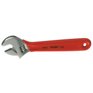 Xcelite 46CGV - 6" Chrome Adjustable Wrench with Red Cushion Grip Handle