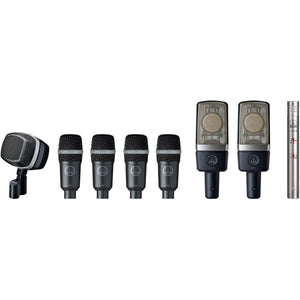 AKG Drumset Premium Drum Microphone Package (with Road Case)