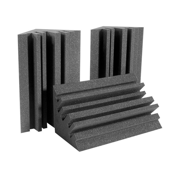 Auralex MetroLENRD Foam Corner Bass Trap (Charcoal, Box of 8)