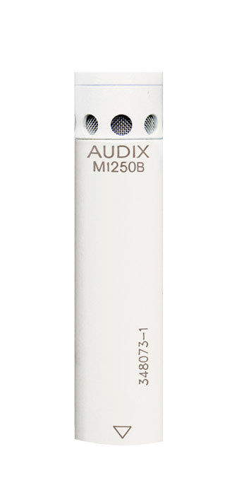 Audix M1250B-W Miniature White Cardioid Condenser Microphone With RFI Immunity