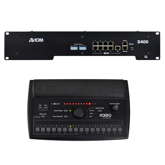 Aviom MIX320-D Dante A-Net Personal Monitoring System