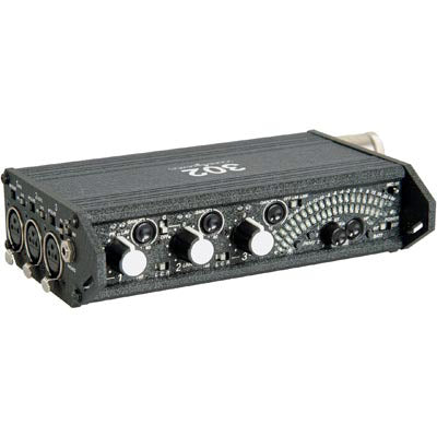 Sound Devices 302 Portable 3-Channel Field Mixer with mic or line level in and out
