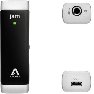 Apogee Jam Studio Quality Guitar Input for iPad, iPhone, and Mac - 30 pin iOS Cable