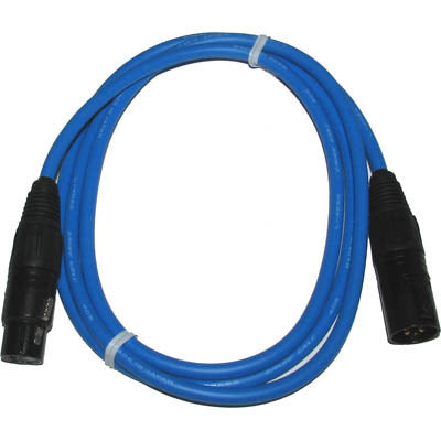 Canare EC005FB-BLU Star Quad XLRM - XLRF Mic Cable 5 Ft - Blue