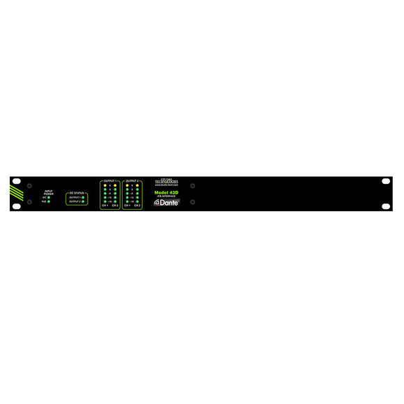 Studio Technologies Rack Mount Panel for Single Model 43D IFB Interface