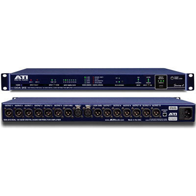 ATI DDA-212XLR 1X12 or Dual 1X6 Digital Audio Distribution Amplifier with XLR - Up to 192kHz