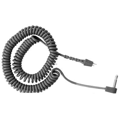 Telex CCX-2 Coiled Cord with Right Angle Mini Connector - 5 feet