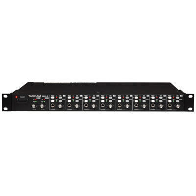 Tascam MH-8 8-Channel Rackmount Stereo Headphone Amplifier with Multiple Inputs and Mixing Options