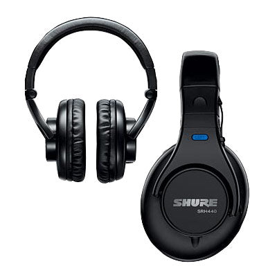 Shure SRH440 Professional Around-Ear Stereo Headphones with Swivel Earcups and Detatchable Cable