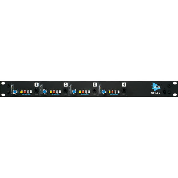 API 3124+ Discrete 4-Channel Microphone Preamp with DI