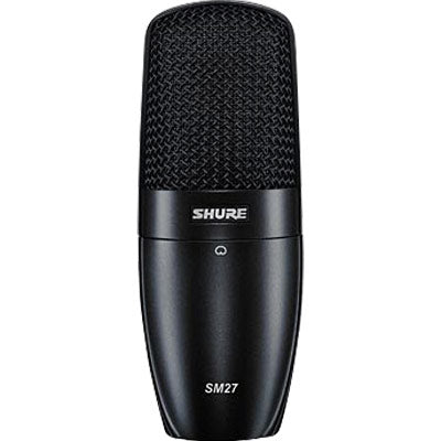Shure SM27-SC Cardioid Side-Address Condenser Mic with Pouch and Mount