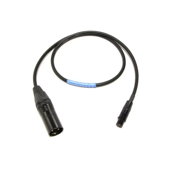 Cable Techniques CT-PTXR-18 Sound Devices TA3F to XLR3M Interface Cable (18 Inch)