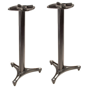 Ultimate Support MS-90-36B 36" Column Studio Monitor Stand with Acoustic Isolation - Black / Pair