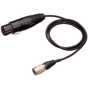 Audio-Technia XLRW XLR3F to 4 Pin Hirose Adaptor Cable for Unipak Transmitters