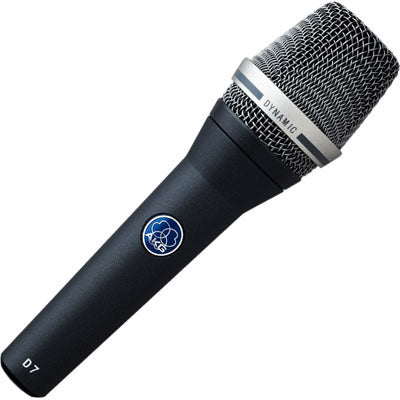 AKG D7 Dynamic Supercardioid Handheld Vocal Microphone with Clip and Case