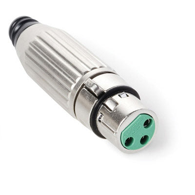 Switchcraft AAA3FZ AAA Series 3-Pin XLR Female Nickel Cable Connector Plug - Silver Pins