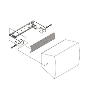 Allen Products CP-1050 Snap On Cover Plate for 2-1050 U-Bracket (Black)