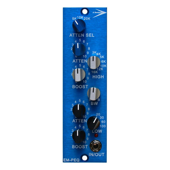 A Designs EM-PEQ 500 Series 3 Band Pultec Style Equalizer Module