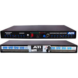 ATI DA2016-1 Dual 1x8 Audio Distribution Amplifier with Transformer Balanced Terminal Strip Outputs