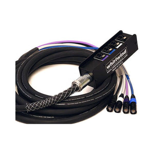 Whirlwind MD-0-4-C5E Four Cable Cat5e Box to Fan Snake (100 Foot)