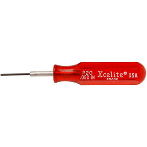 Xcelite P20 .050" Compact Hex Socket Screwdriver with Red Handle