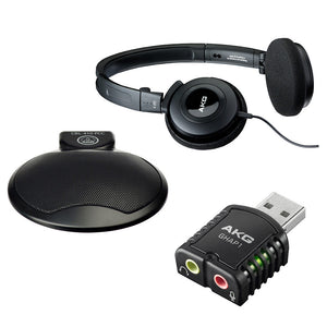 AKG CBL410 WORKSTATION SET USB Microphone Conferencing Package (Black)