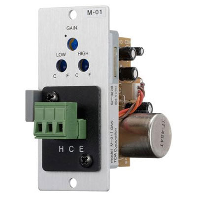 TOA M-01S T Microphone Input Module for 900 Series Amps Screw Terminal