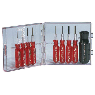 Xcelite PS89V - 9-Piece Compact Hex Socket Screwdriver Set - inch sizes