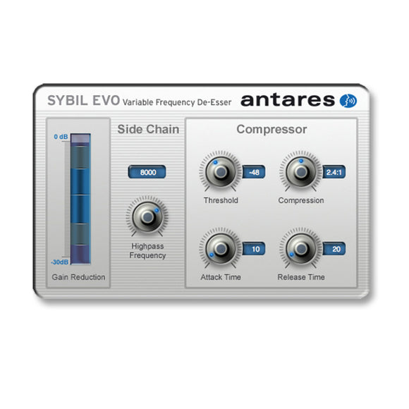 Antares SYBIL Evo Native Variable Frequency De Esser Plugin