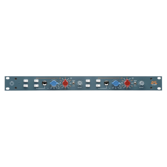 BAE Dual 1073MPF Rackmount 2 Channel Mic Preamp and DI with HPF (No PSU)