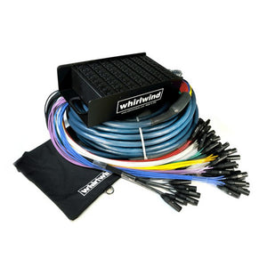 Whirlwind ME-24-8-XL-100 Medusa Elite Snake Box to Fan - 24 XLR Inputs, 8 XLR Returns - 100 Ft