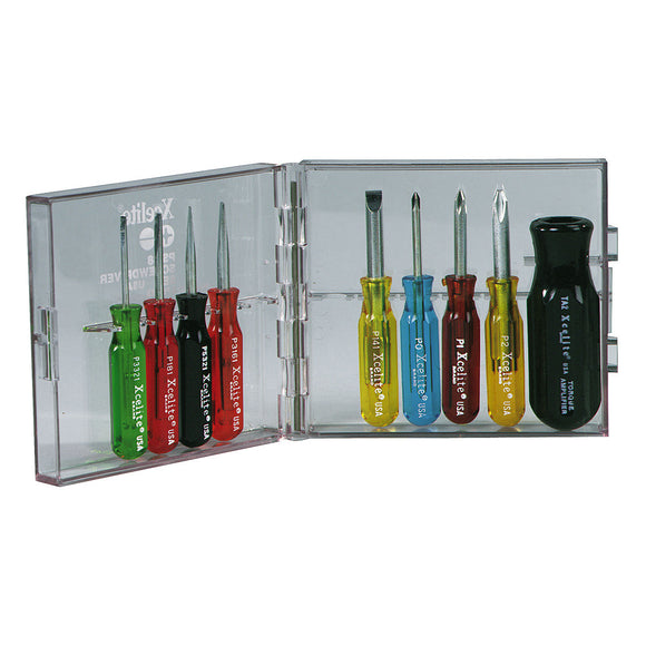 Xcelite PS88 Nine-Piece Mini Screwdriver Set