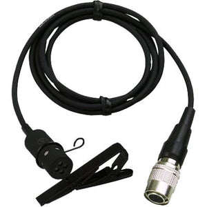 Audio-Technica AT831CW Cardioid Condenser Miniature Lavalier Microphone - 4 Pin Hirose Connector