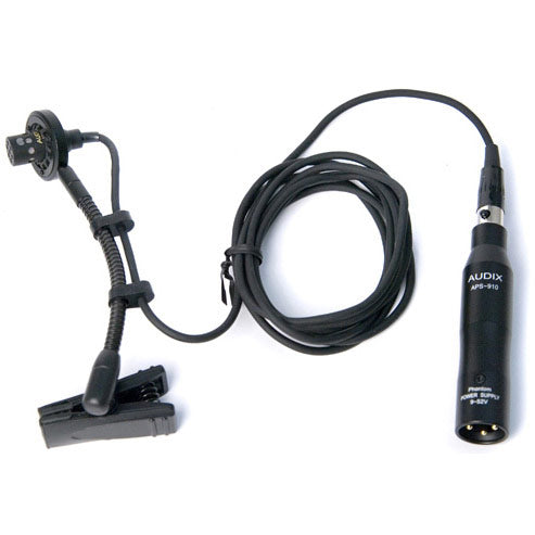 Audix ADX-20iP Miniature Instrument Microphone - includes APS-910 Phantom Adapter and Shockmount