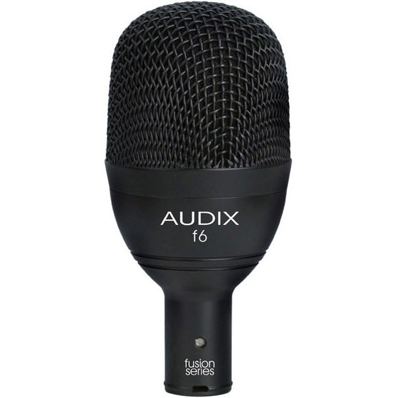 Audix F6 Low Profile Pre-Emphasized Dynamic Cardioid Microphone Intended For Kick Drum